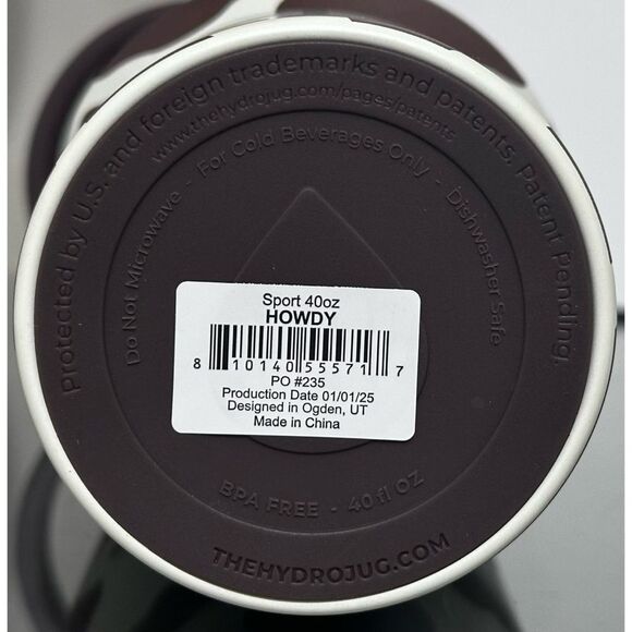 LIMITED EDITION HydroJug 40oz Sport, HOWDY - Picture 11 of 11